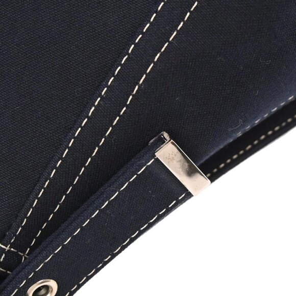 Fendi Navy Canvas Mamma Baguette Handbag 222826325.018 116457 - Picture 4 of 10